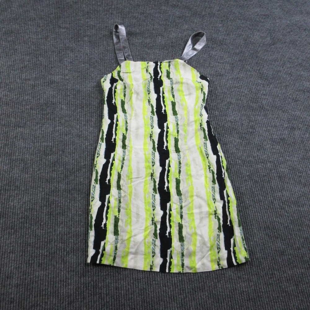 LORO Dress Womens 36 Multicolor Sundress Knee Length Square Neck Strappy NWT